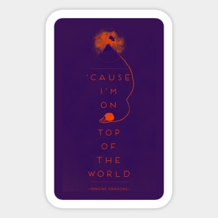 Top Of The World Sticker